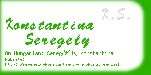 konstantina seregely business card